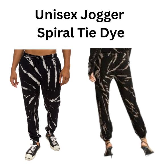 MSRP $59 Unisex Spiral tie-dye Joggers Size XL-3X | SAME DAY SHIP - Picture 1 of 9